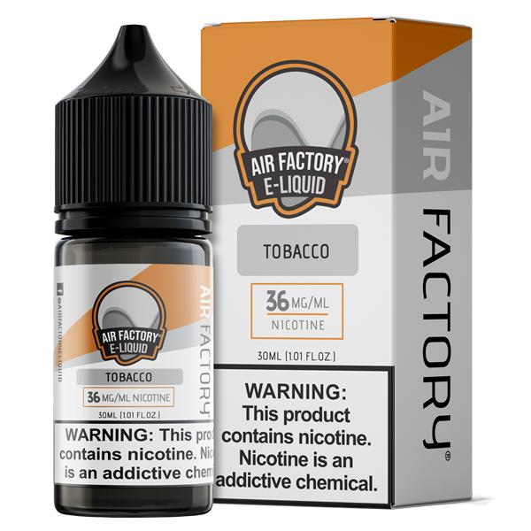 Tobacco – Air Factory Nixodine Salts 30mL — supplied photo, 36 mg packaging